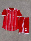 Jeu de 18 Maillots (16 Joueurs + 2 Gardiens) - Rouge/Blanc