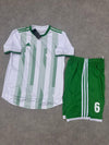 Jeu de 18 Maillots (16 Joueurs + 2 Gardiens) - Blanc/Vert